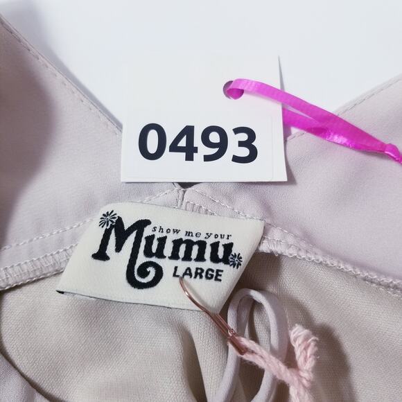 Show me your Mumu Mariah Wrap Dress High Low Maxi Bridesmaid Party Vacation - Picture 14 of 14